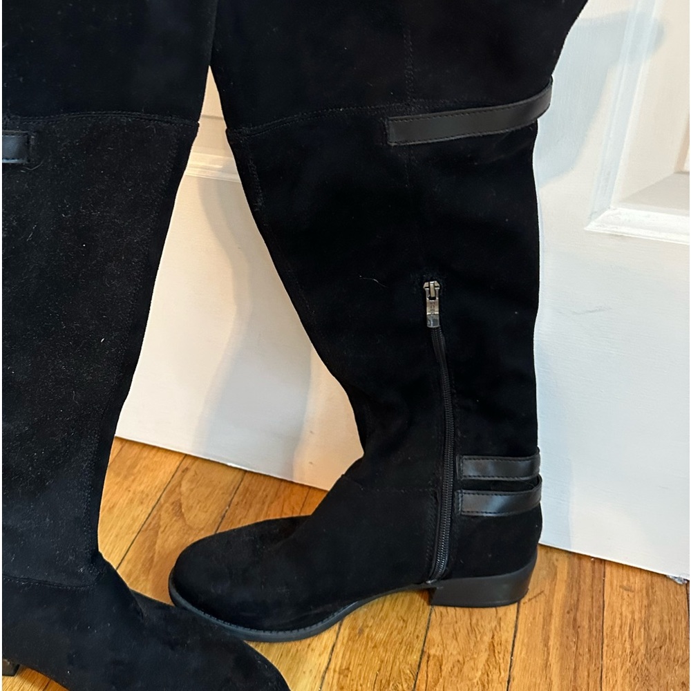 BCBGeneration Krush Women 8 1/2 Black Suede Over the Knee Boot - Picture 2 of 7